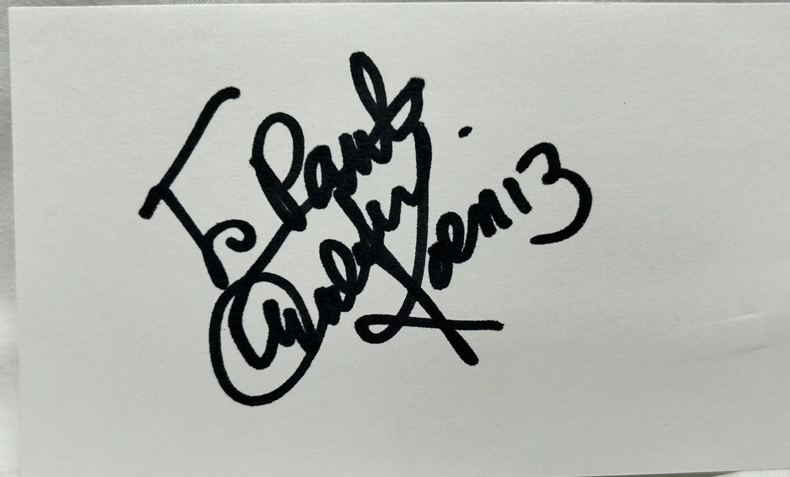 Walter Koenig — Walter Koenig American Actor Screenwriter Signature Index Card Original