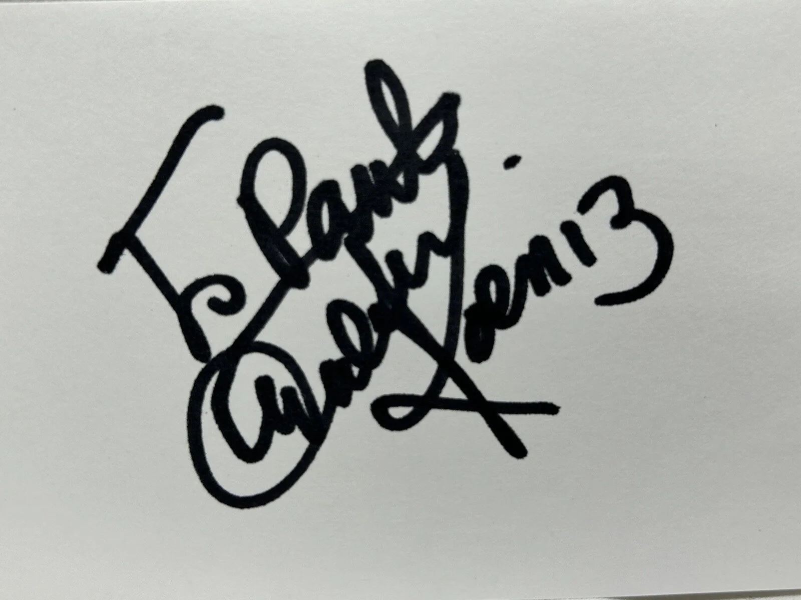 Walter Koenig — Walter Koenig American Actor Screenwriter Signature Index Card Original, image 2