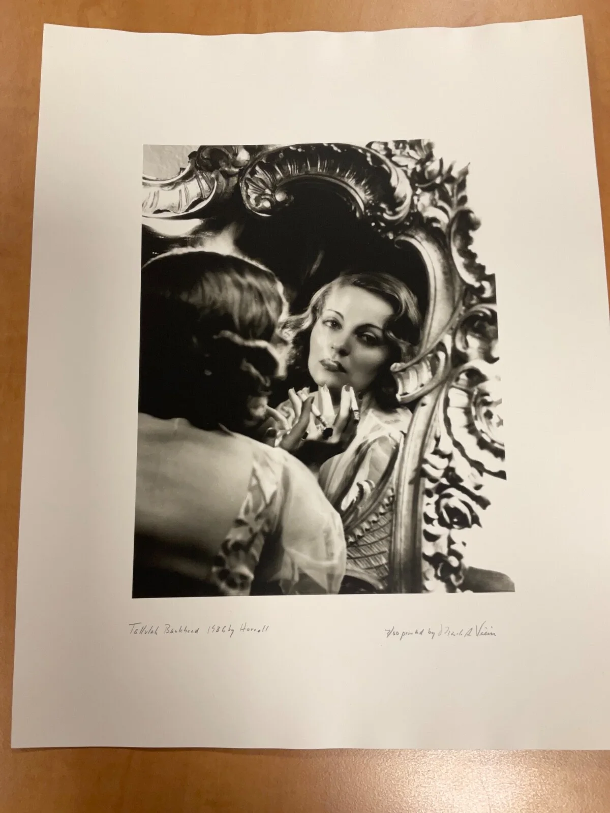 Tallulah Bankhead by George Hurrell 14 x 11 ltd edition printed by Mark Viera, изображение 2