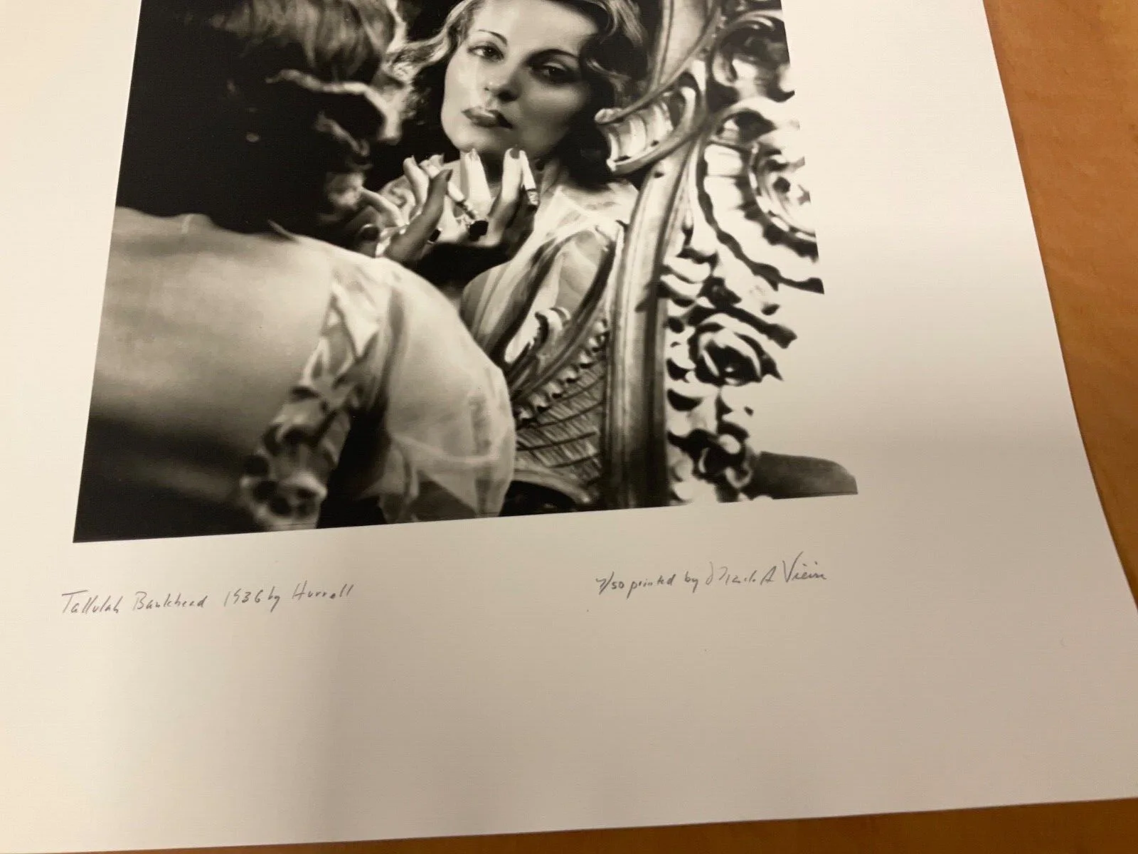 Tallulah Bankhead by George Hurrell 14 x 11 ltd edition printed by Mark Viera, изображение 3