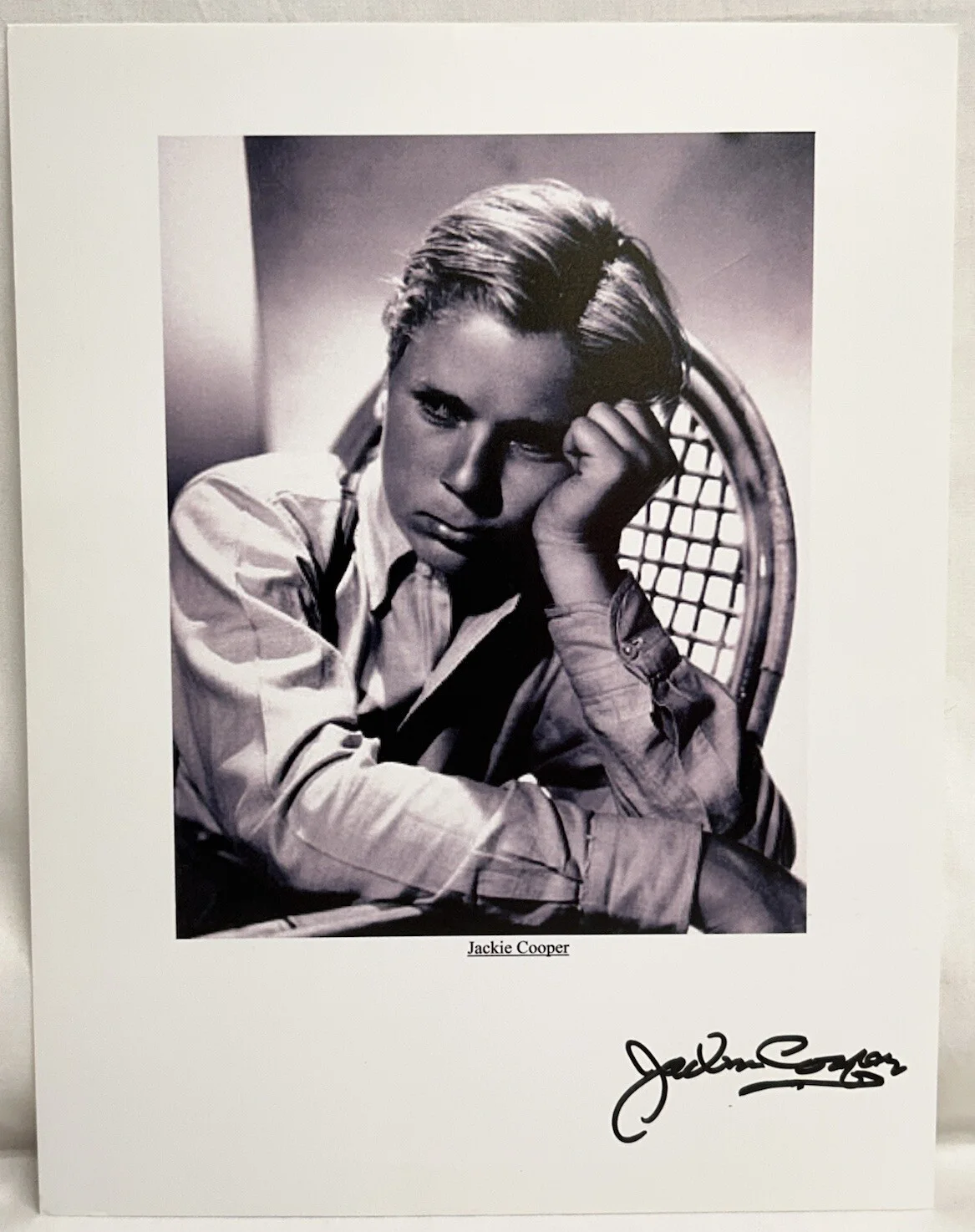 Jackie Cooper — Jackie Cooper Actor Director 8x6 B/W Picture Signed, image 2