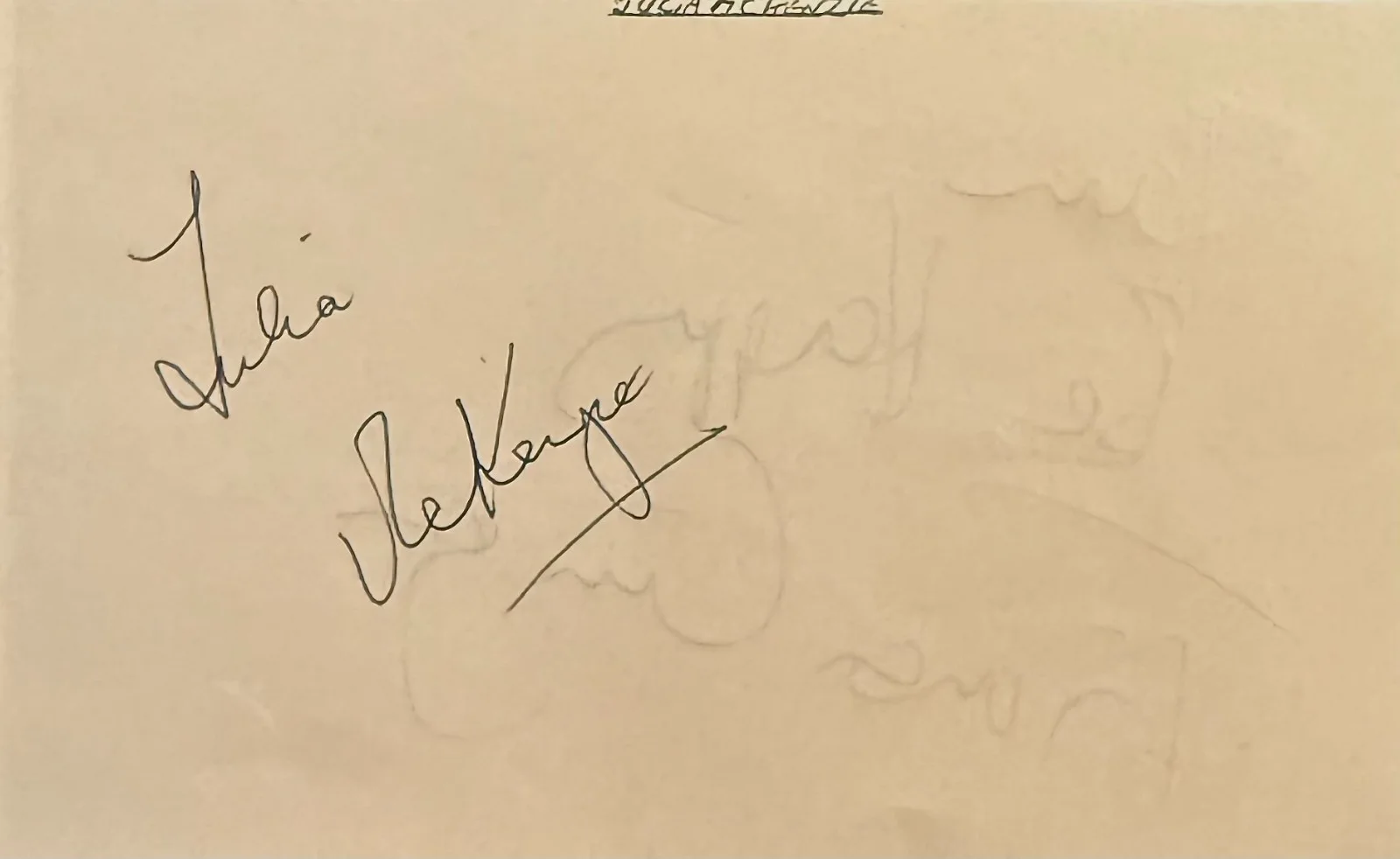 Fiona Curzon, Julia McKenzie — FIONA CURZON & JULIA McKENZIE Dual Signed Autograph 3x5 ALBUM PAGE FEMME FATALE, изображение 4