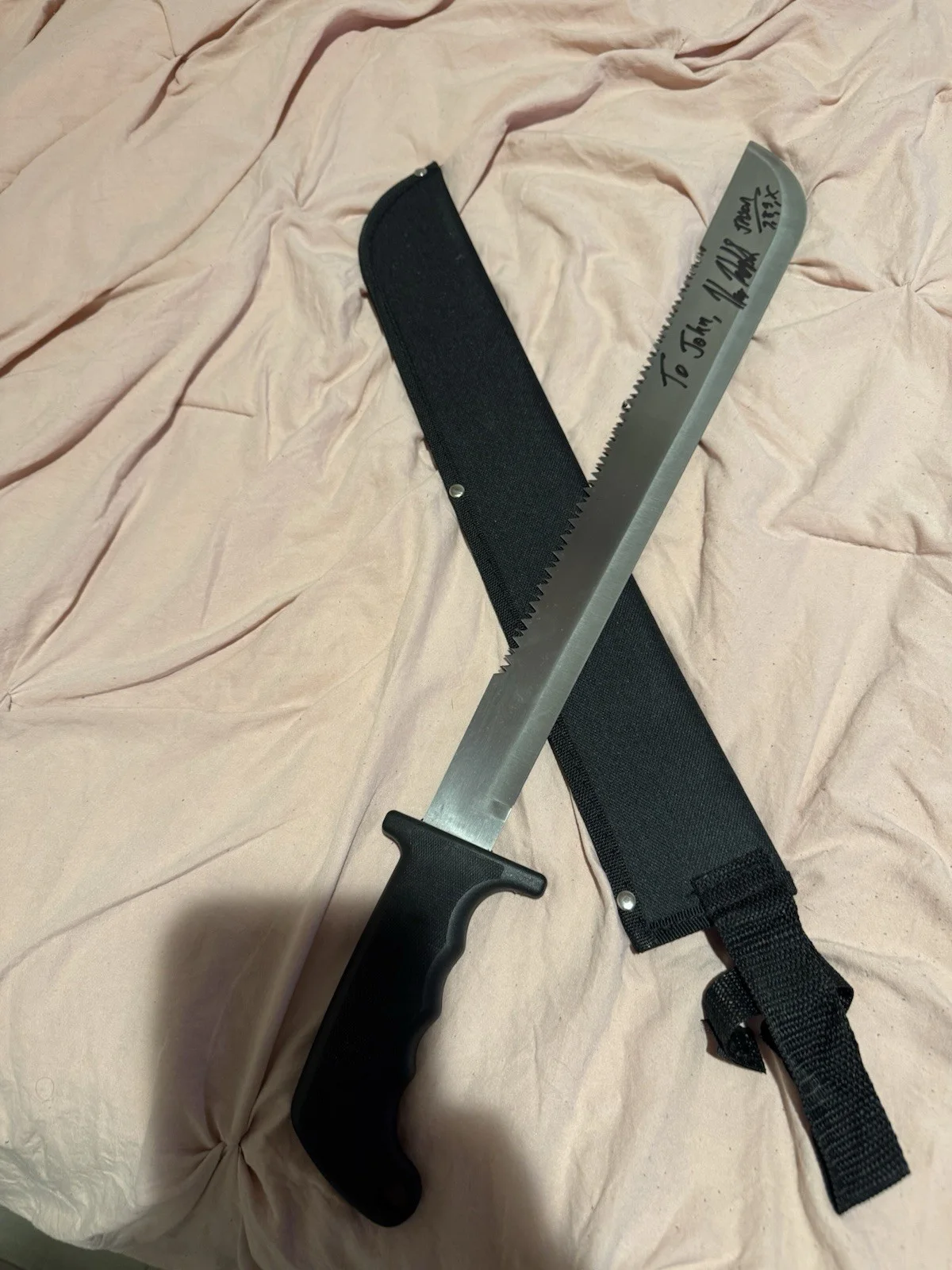 kane hodder signed machete, изображение 2