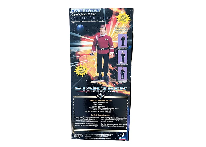 William Shatner Signed Playmates Collector Series Captain Kirk Action Figure JSA, image 2