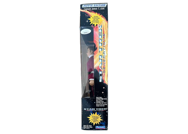 William Shatner Signed Playmates Collector Series Captain Kirk Action Figure JSA, image 3
