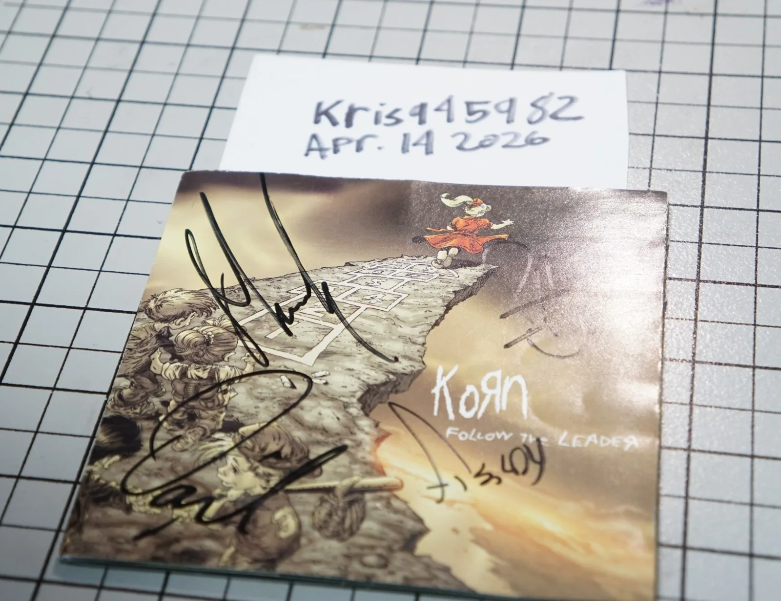 Korn Follow The Leader SIGNED AUTOGRAPHED CD With Ticket! - Signed by 4 MEMBERS, изображение 3