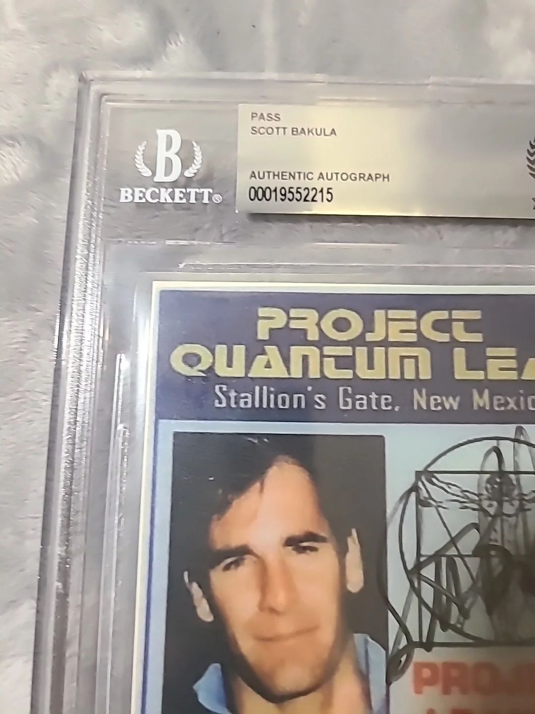 scott Bakula — Scott Bakula Signed Quantum Leap Pass Samuel Beckett Custom *Rare*, image 3