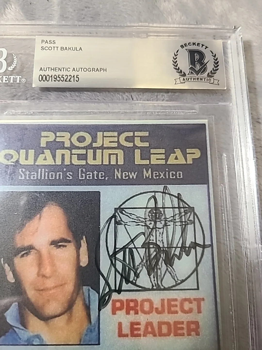 scott Bakula — Scott Bakula Signed Quantum Leap Pass Samuel Beckett Custom *Rare*, image 4