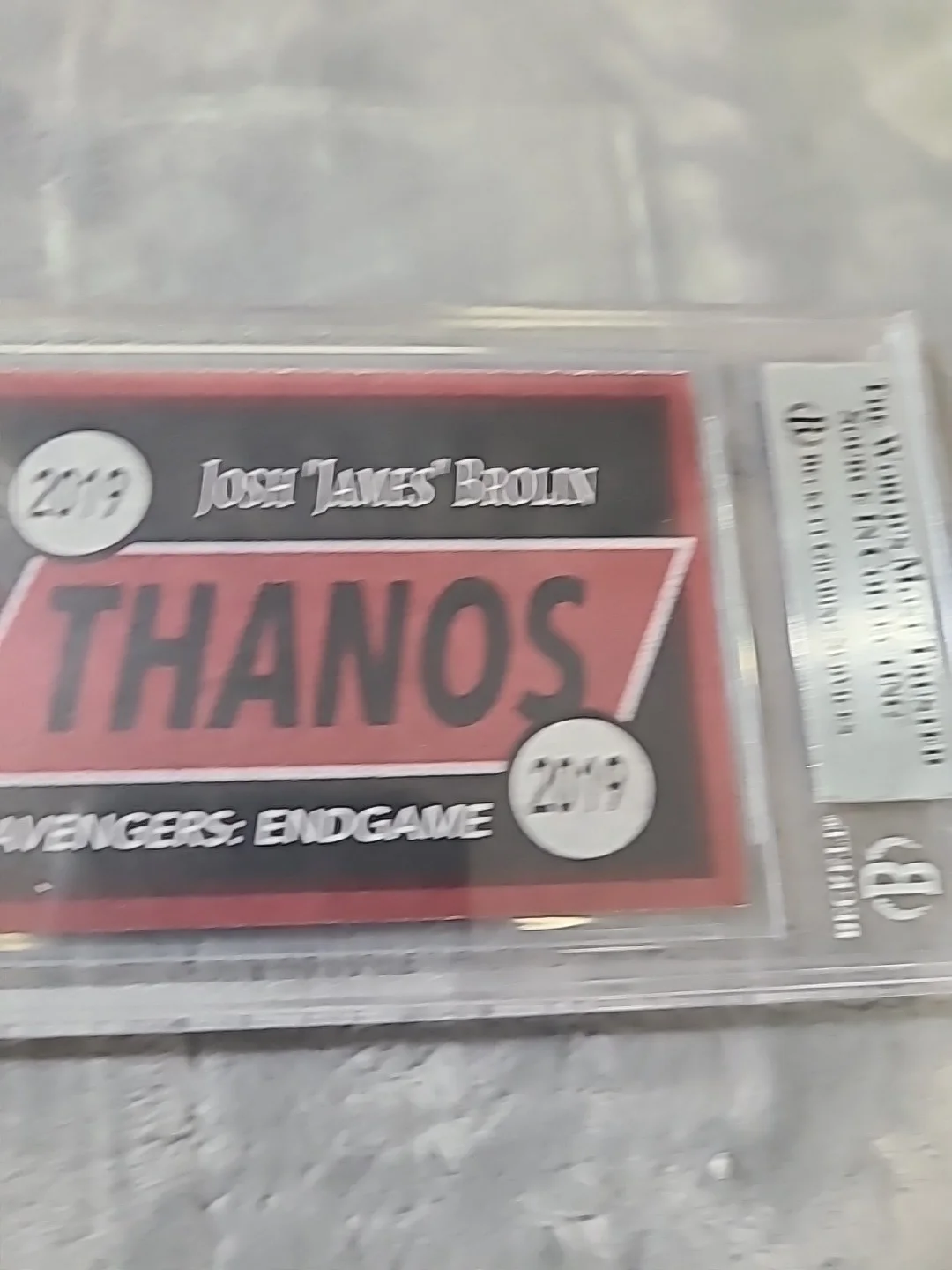 Josh Brolin Signed Cut Card Thanos MCU Beckett Certified, image 5