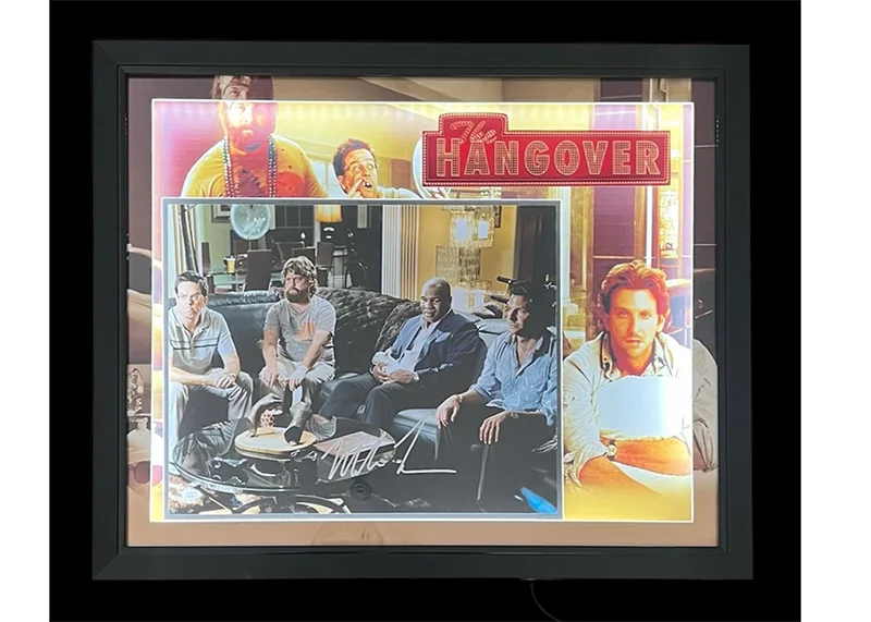 Mike Tyson Hangover Movie Signed 3D Framed Photos W LED Lights 33x27, image 2
