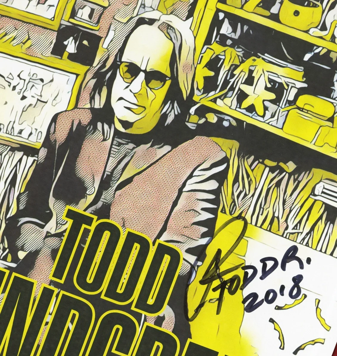 Todd Rundgren autographed poster 2018, image 2