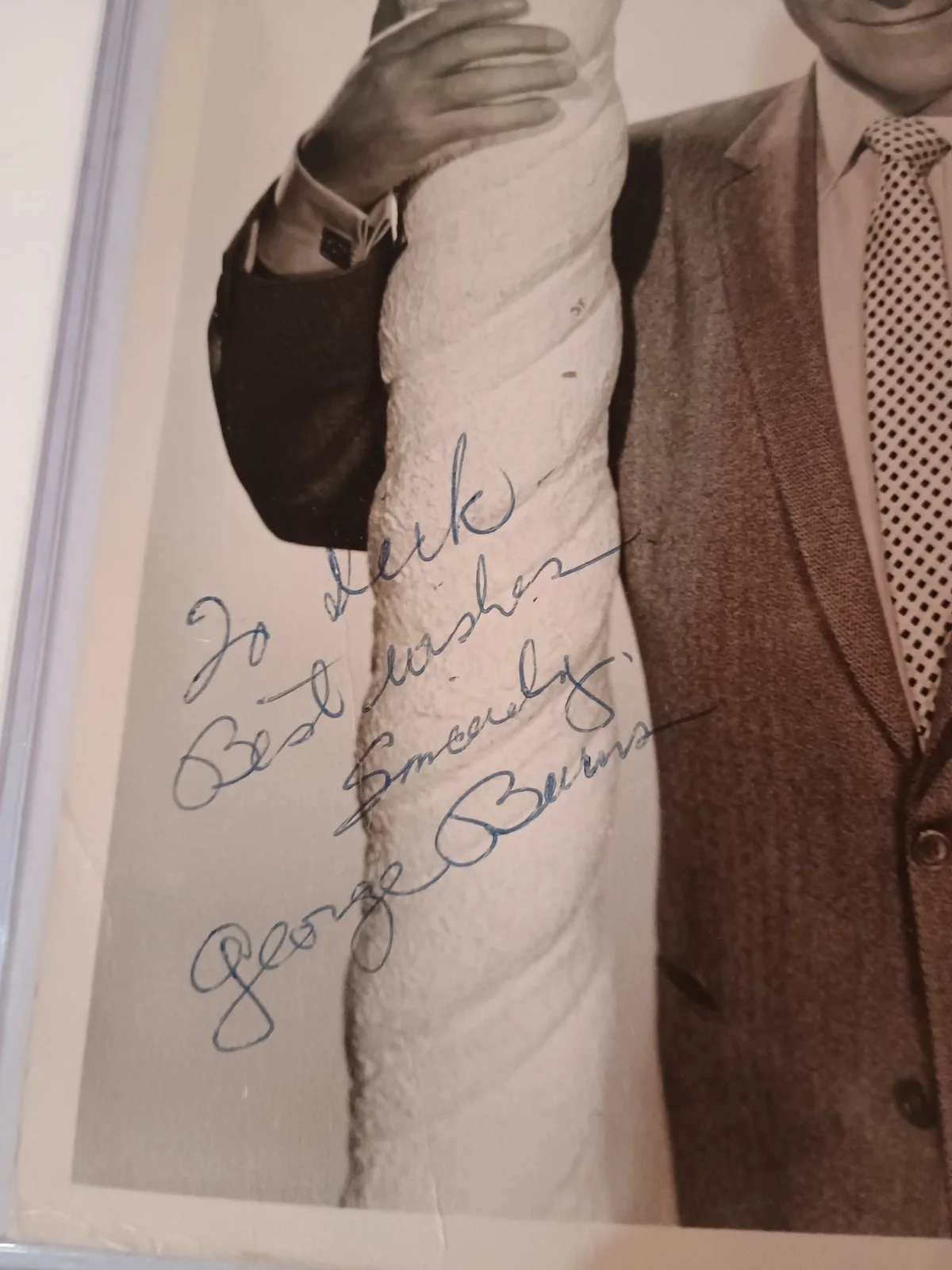 George Burns Signed 8x10 Photo Autographed Rare, image 2