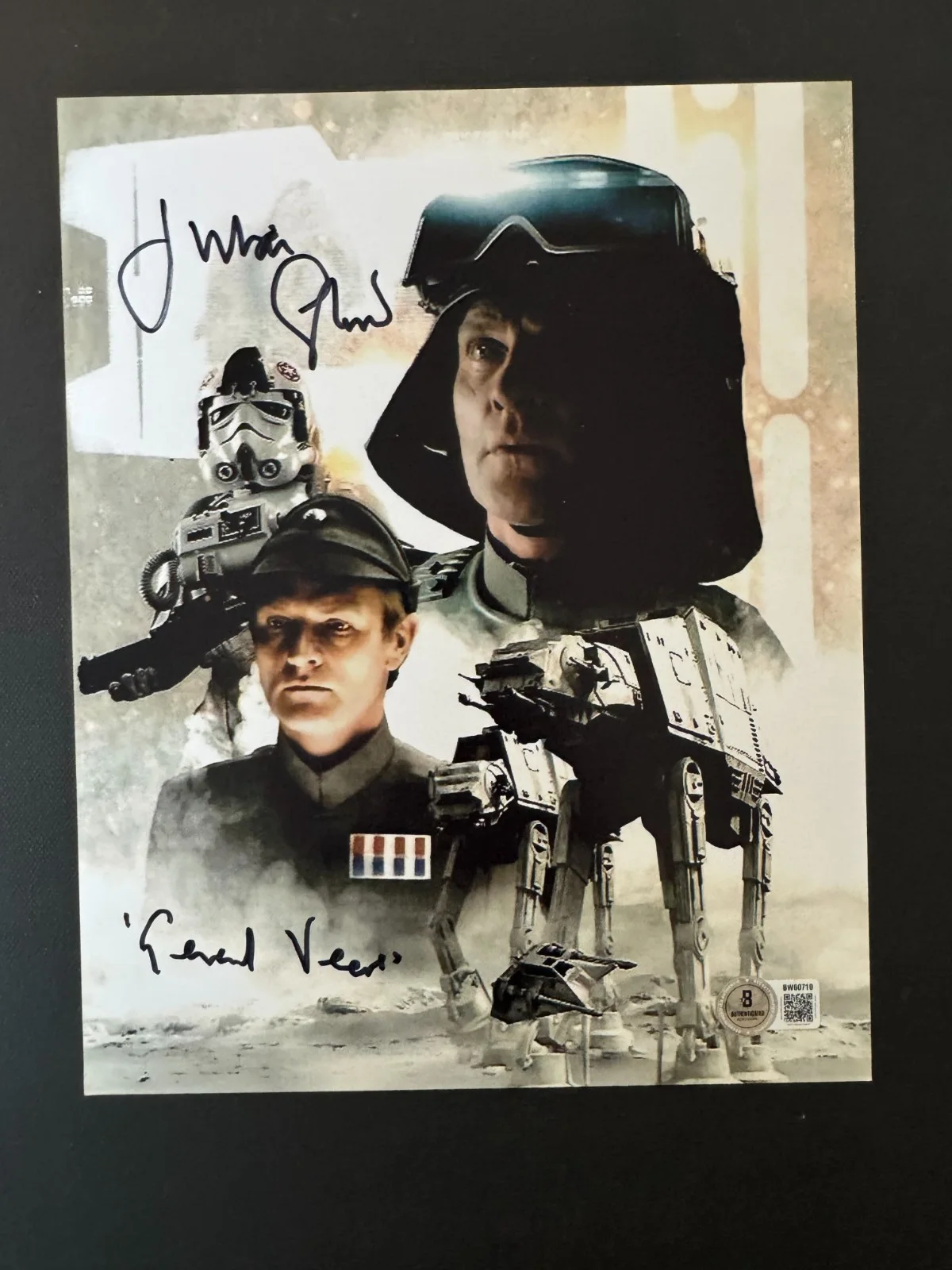 Julian Glover — Julian Glover Hot signed autographed Star Wars Gen. Veers 8x10 photo Beckett BAS