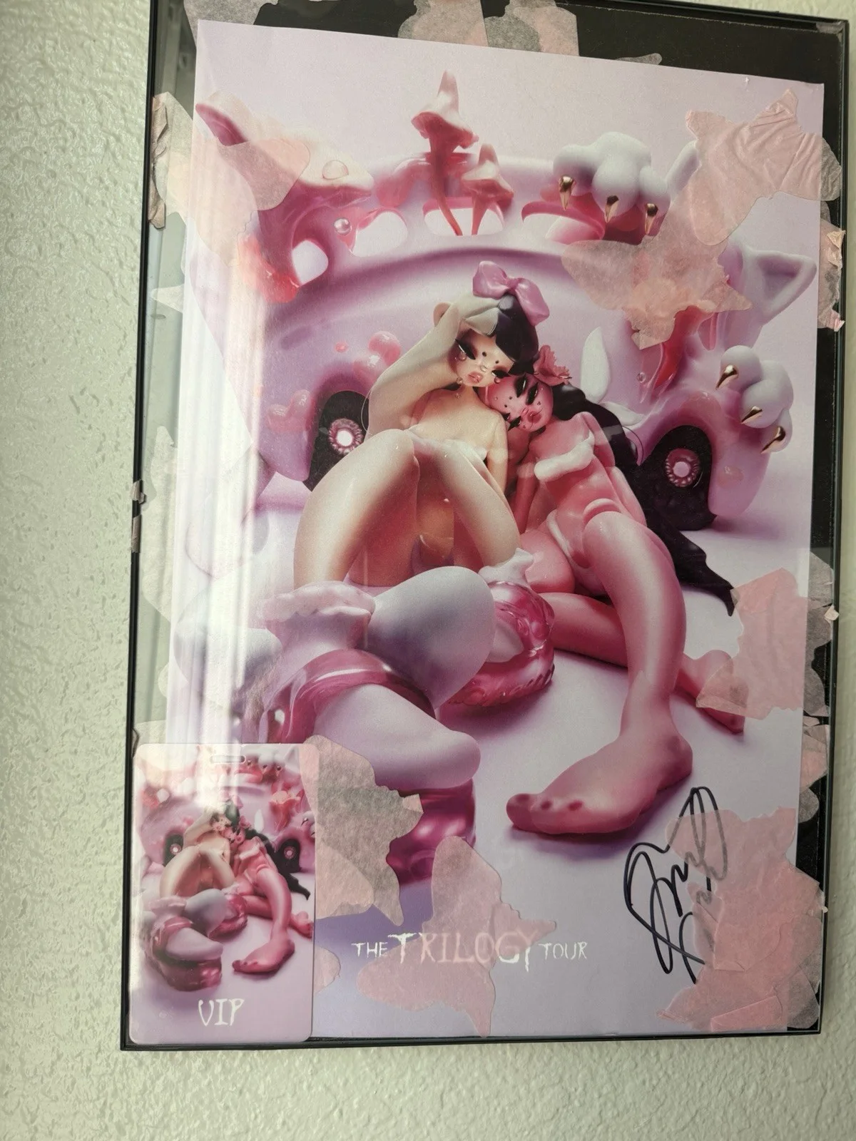 SIGNED Melanie Martinez Portals & Trilogy VIP Bundle Poster + Figure, image 2