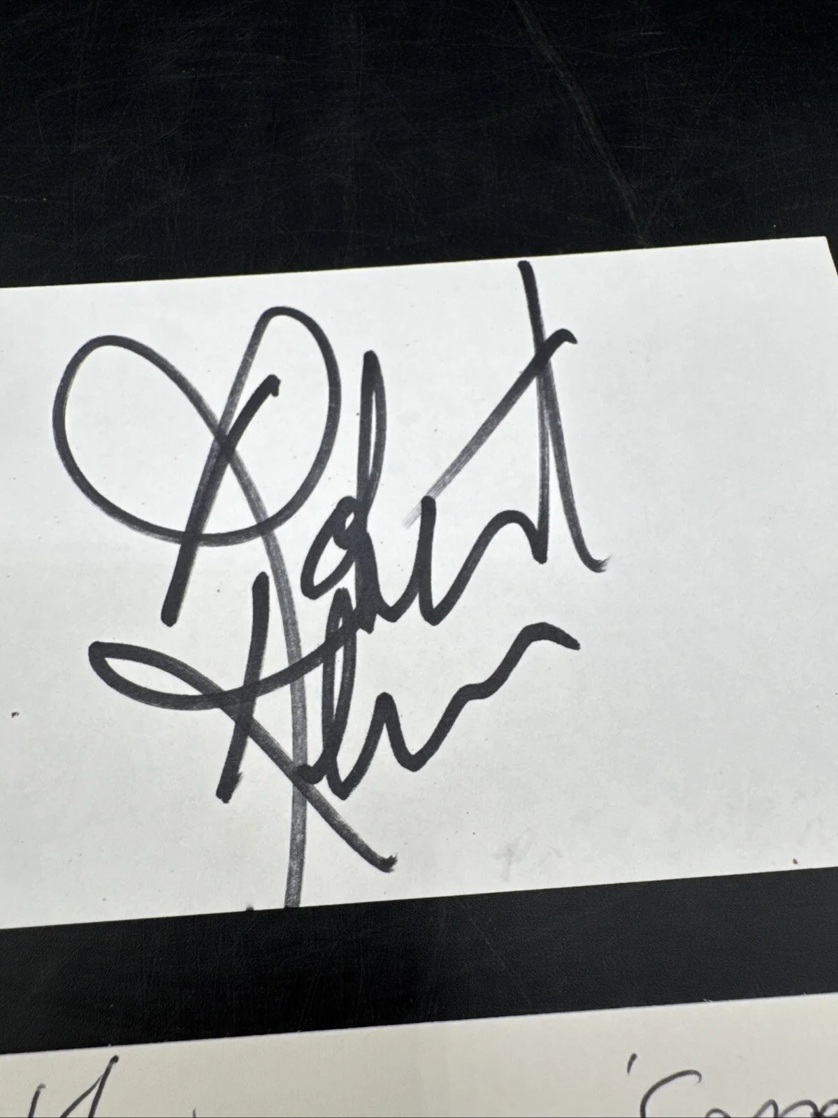 Robert Klein — COMEDIAN ROBERT KLEIN HAND SIGNED AUTOGRAPHED 3" BY 5" INDEX CARD, image 2