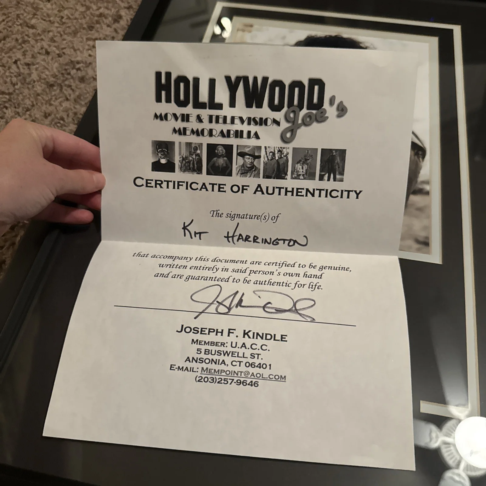 Kit Harrington Game of Thrones Jon Snow Autograph Signed 8x10 Photo ACOA, изображение 2