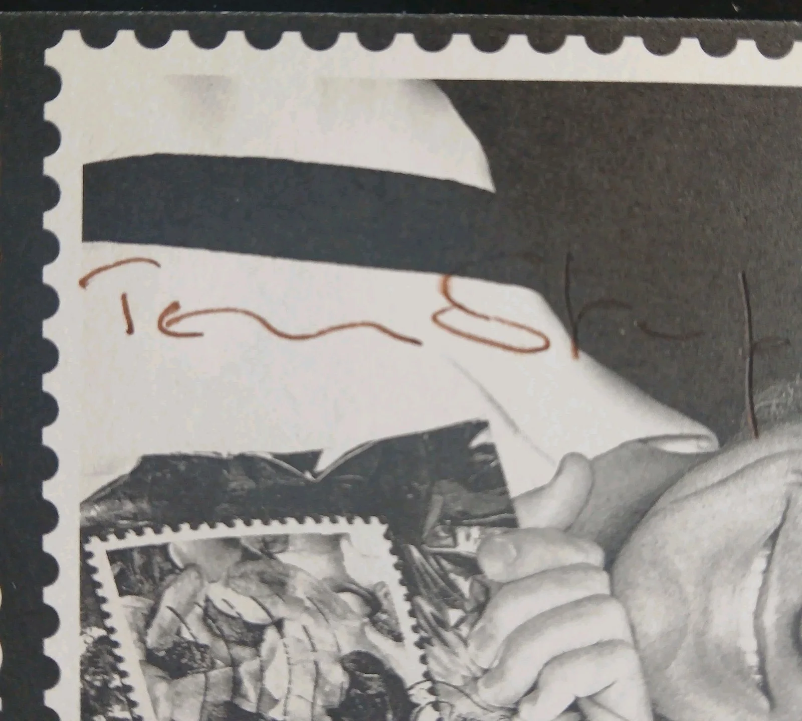 terence stamp — terence stamp signed postcard the stamp collection superman ii young guns actor, изображение 2
