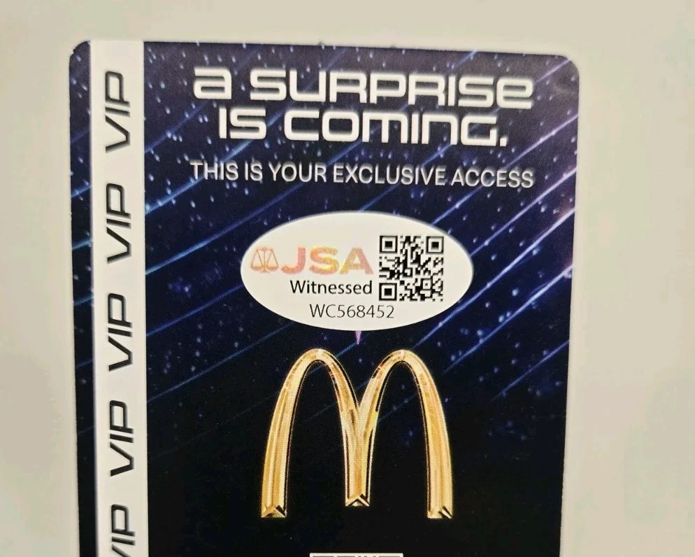 Arden Cho — Arden Cho SIGNED McDonalds K Pop Demon Hunters DERPY Card (unused)! JSA WITNESS, image 2