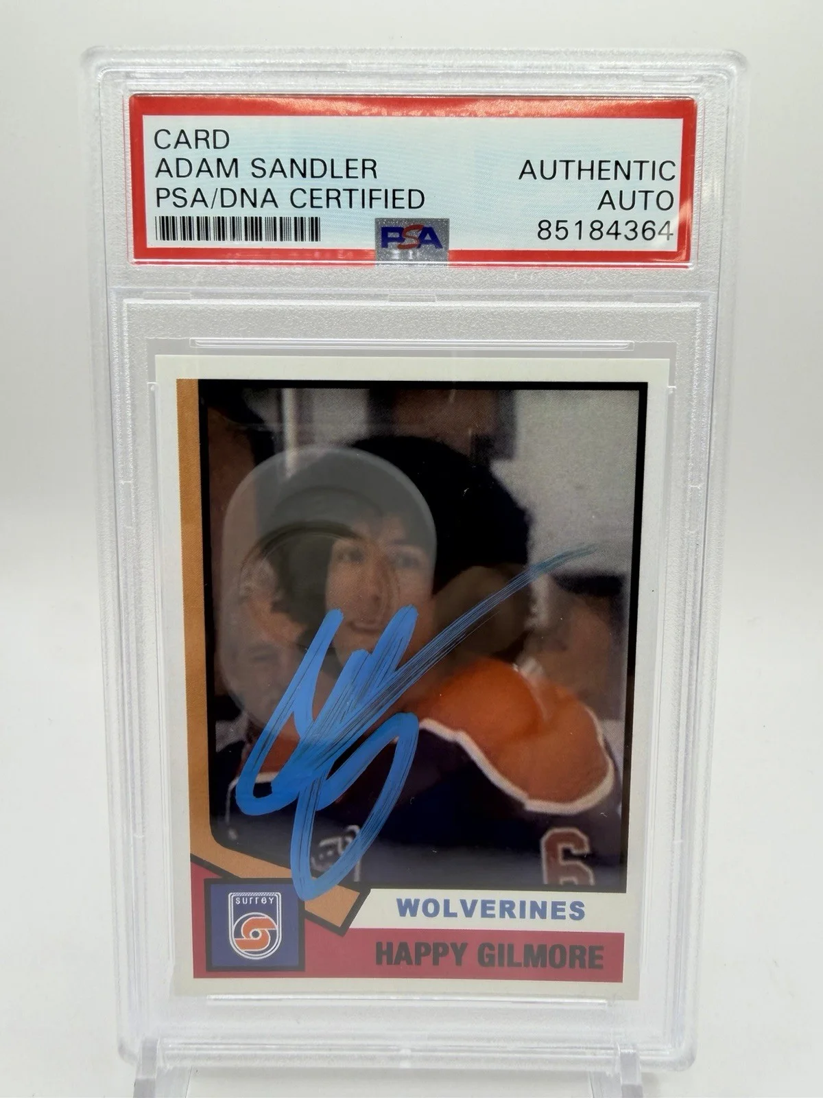 Adam Sandler — Adam Sandler Signed Auto Happy Gilmore RC Wolverines Minor League Hockey PSA/DNA, image 2