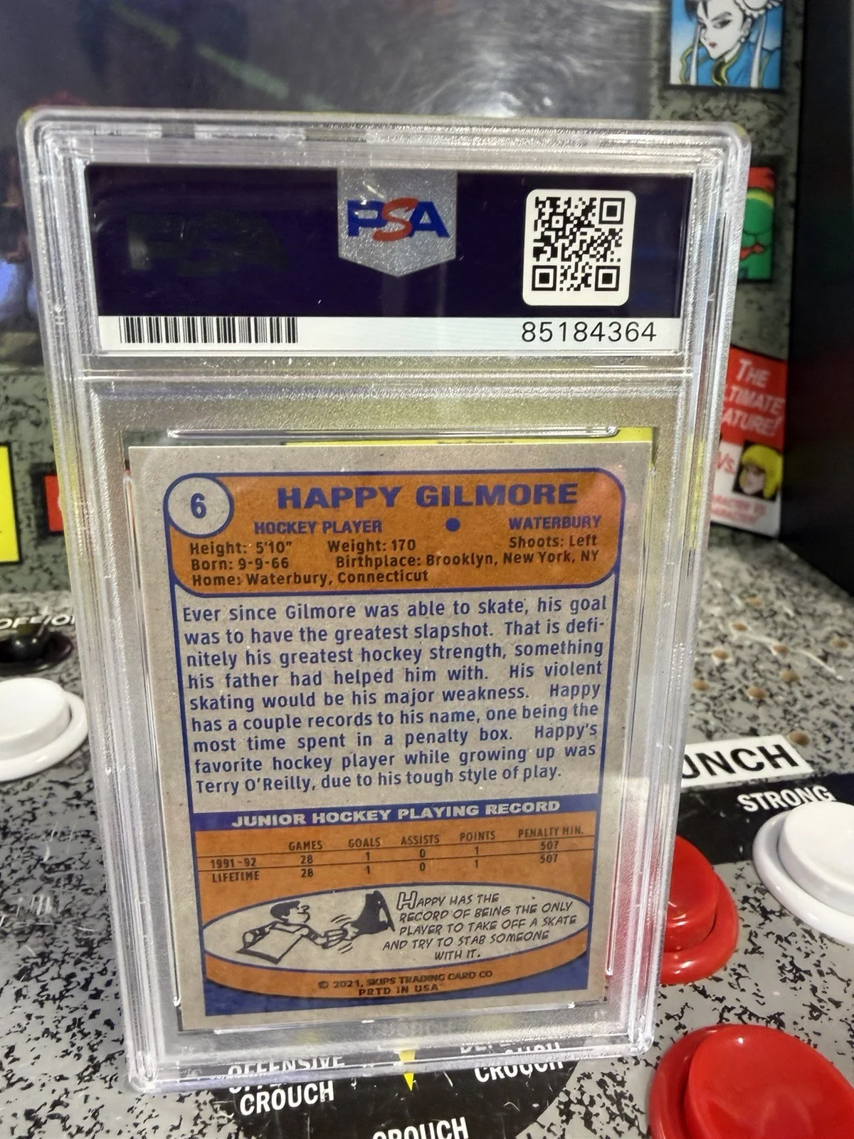 Adam Sandler — Adam Sandler Signed Auto Happy Gilmore RC Wolverines Minor League Hockey PSA/DNA, image 4