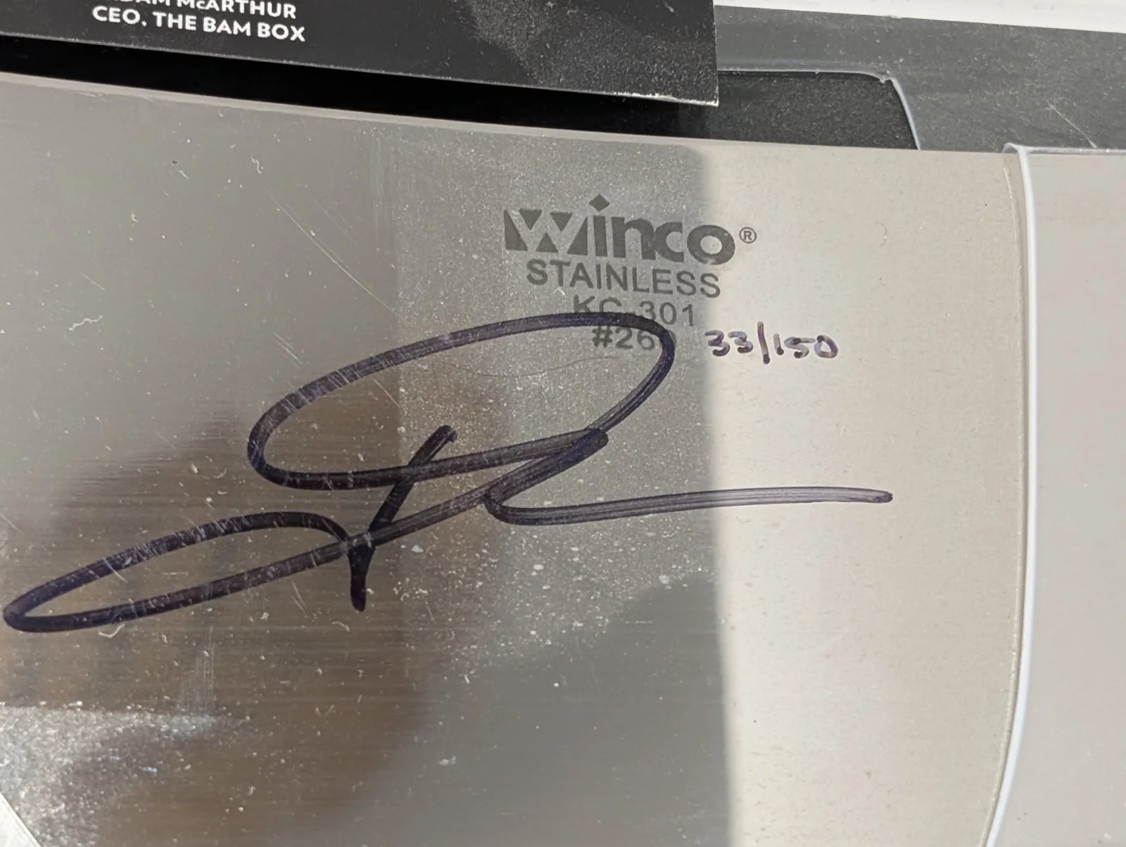 JOHN KASSIR — JOHN KASSIR SIGNED FULL SIZE MEAT CLEAVER AND MINI SKULL TALES FROM THE CRYPT, image 3