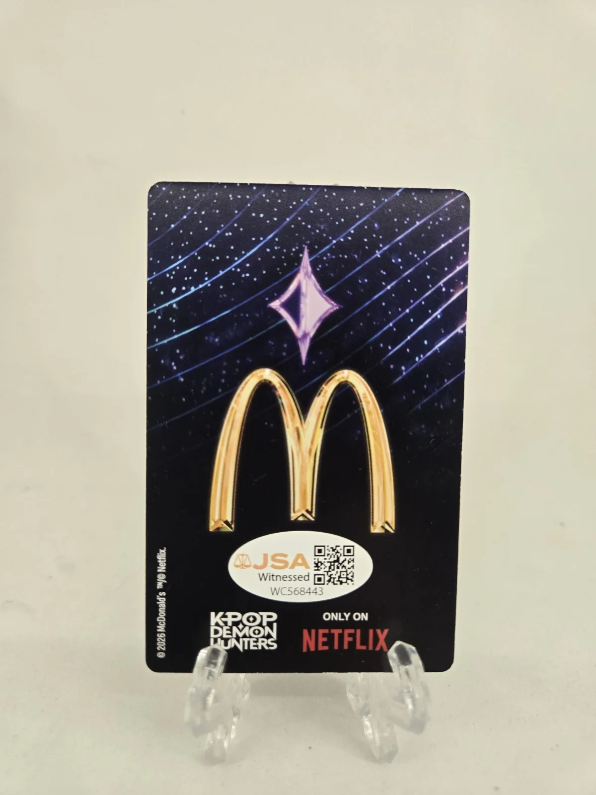 Arden Cho — Arden Cho SIGNED McDonalds KPop Demon Hunters ULTRA RARE HANDS Card! JSA WITNESS, изображение 2