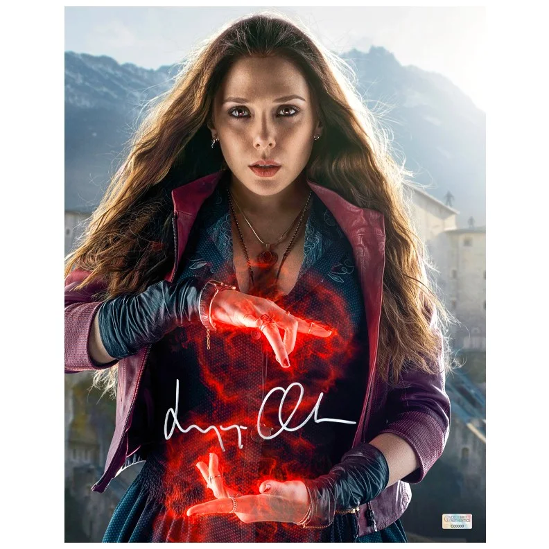 Elizabeth Olsen — Elizabeth Olsen Autographed Avengers Scarlet Witch Wanda Maximoff 11x14 Photo