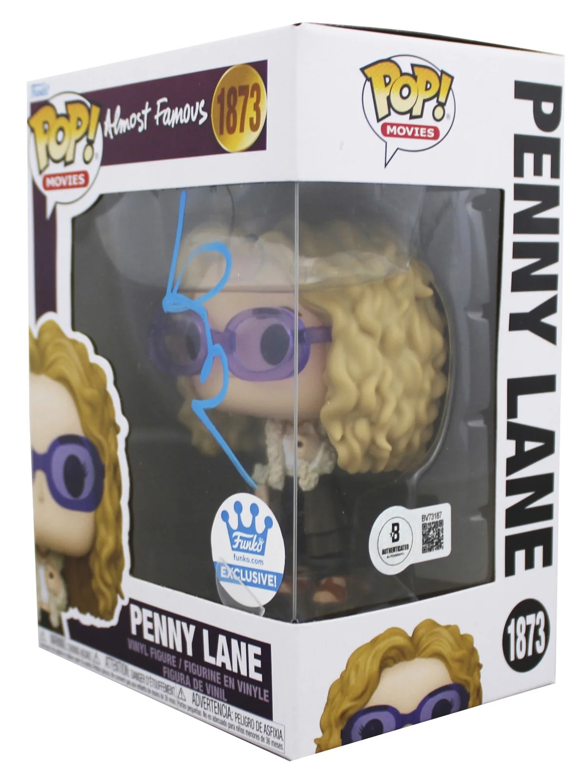 Kate Hudson — Kate Hudson Almost Famous Signed Penny Lane #1873 Funko Pop Figure BAS #BV73187, изображение 2