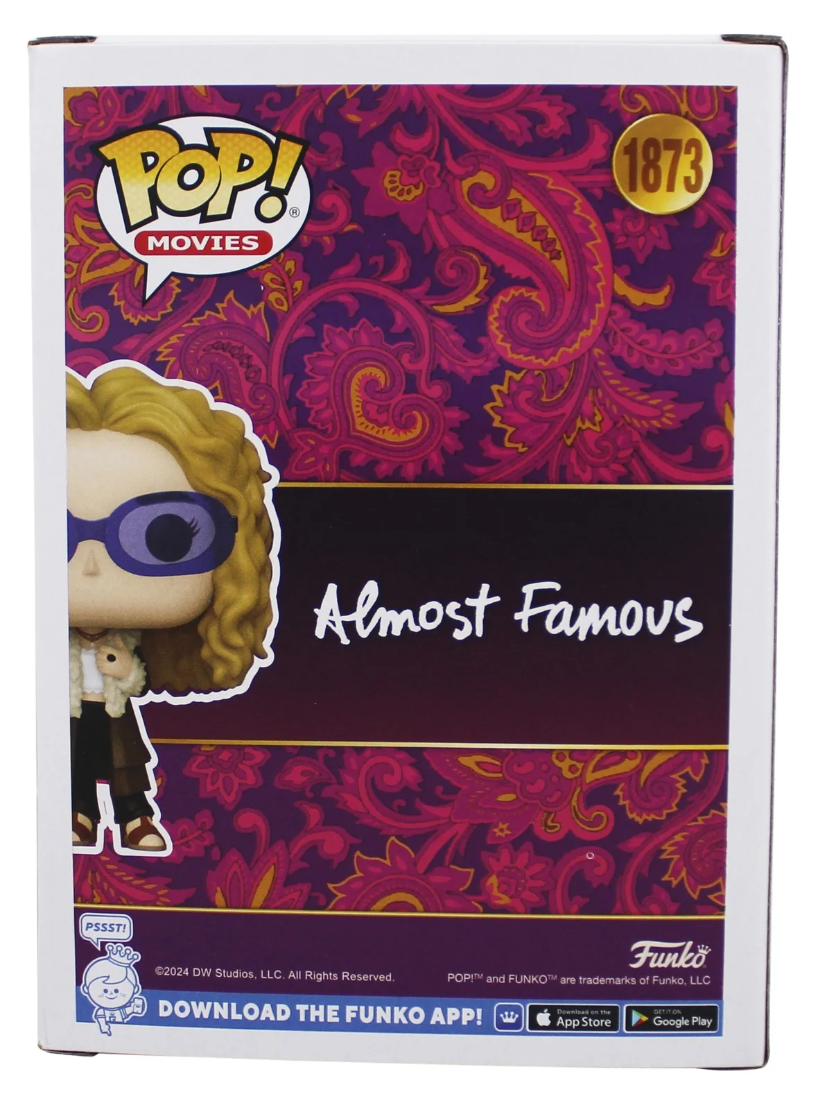 Kate Hudson — Kate Hudson Almost Famous Signed Penny Lane #1873 Funko Pop Figure BAS #BV73187, изображение 4
