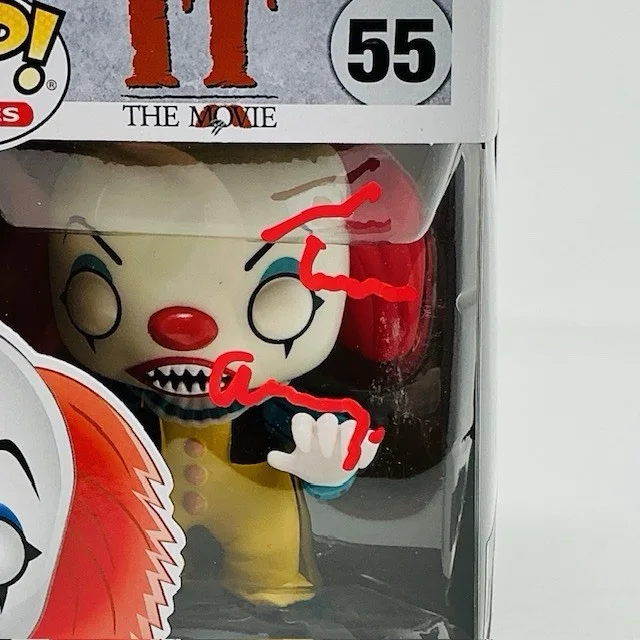 Tim Curry Autographed Pennywise IT The Movie Funko Pop #1834 OCCM & TC, изображение 2
