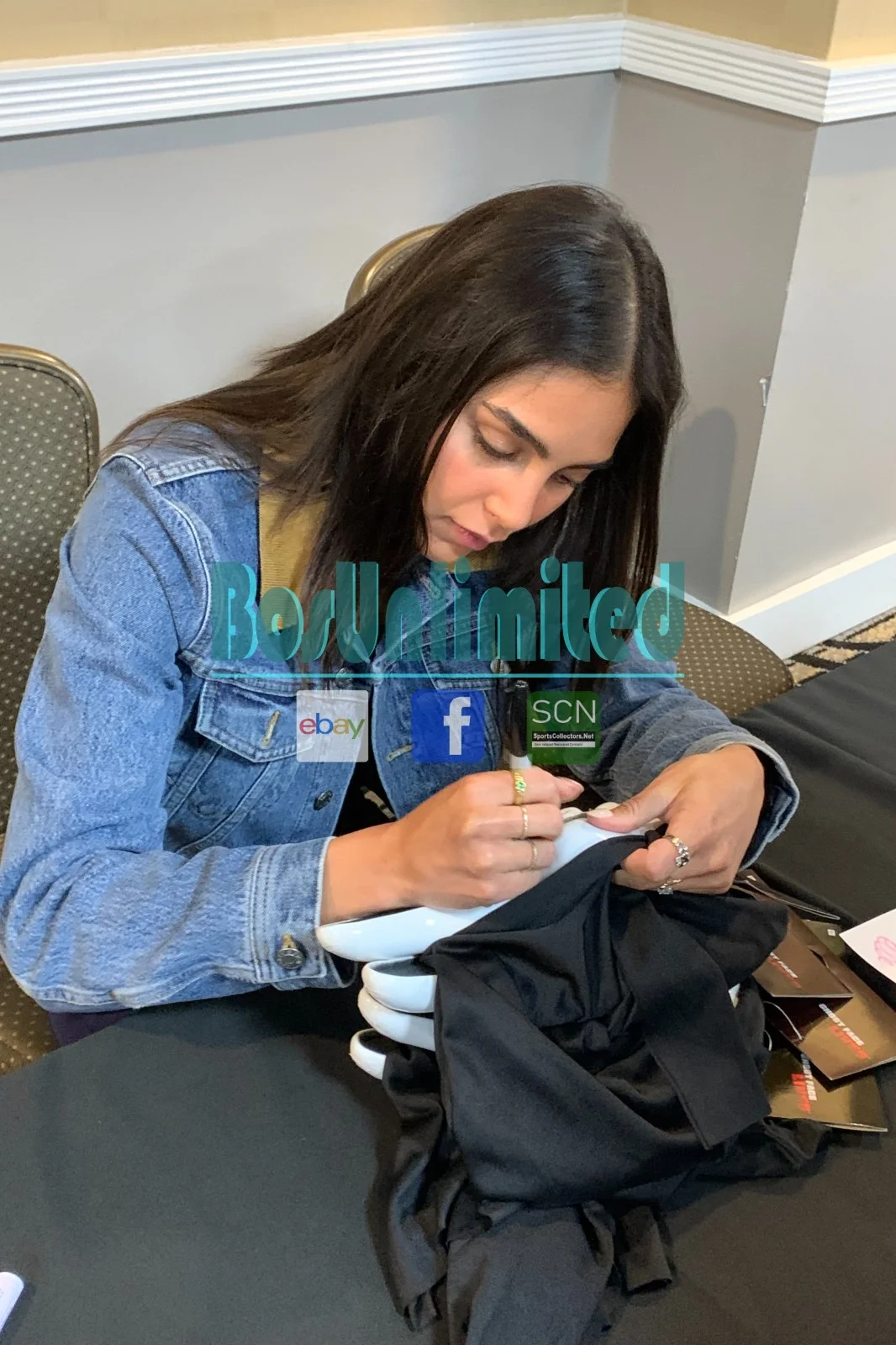 Melissa Barrera — Melissa Barrera & Dermot Mulroney Signed Scream Ghostface Mask EXACT PROOF A, image 4