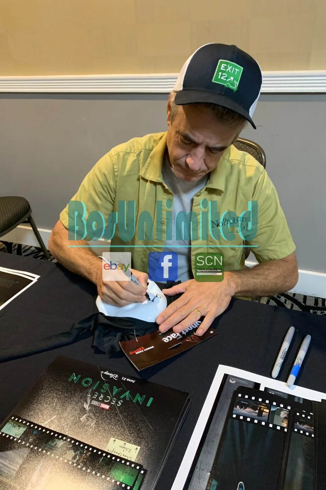 Melissa Barrera — Melissa Barrera & Dermot Mulroney Signed Scream Ghostface Mask EXACT PROOF A, image 5
