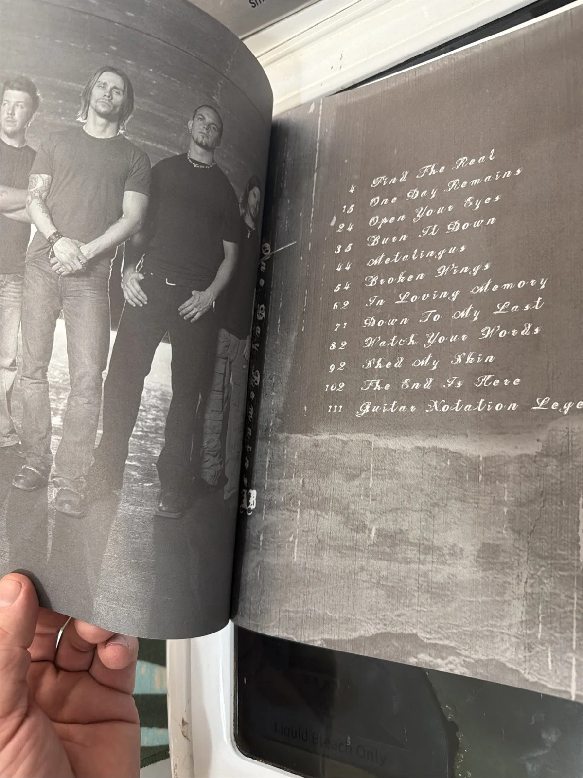 Alter Bridge Autographed Signed One Day Remains Guitar Tab #2, image 5