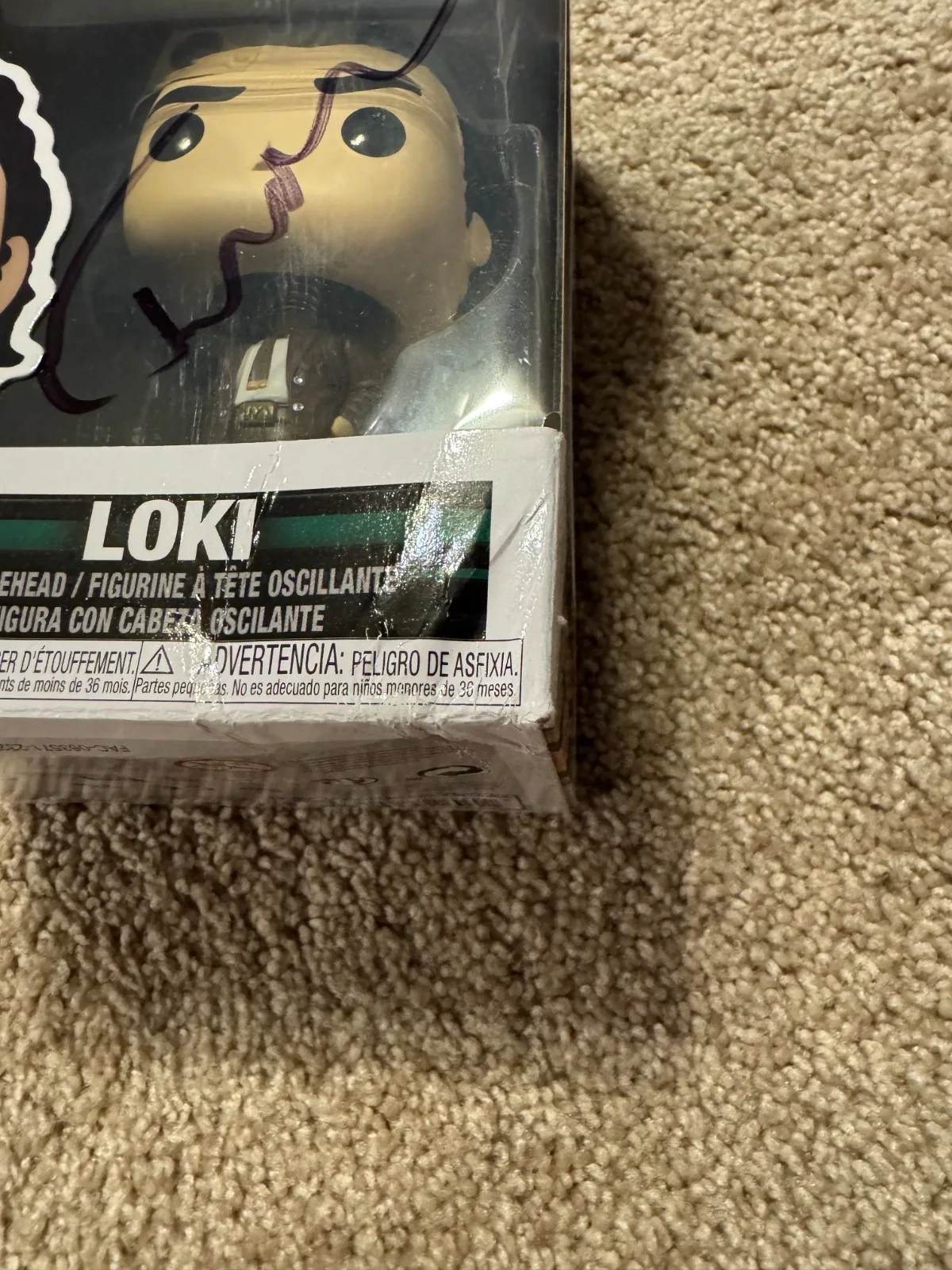 Tom Hiddleston SIGNED President Loki Funko Pop VIDEO PROOF marvel autograph, image 4