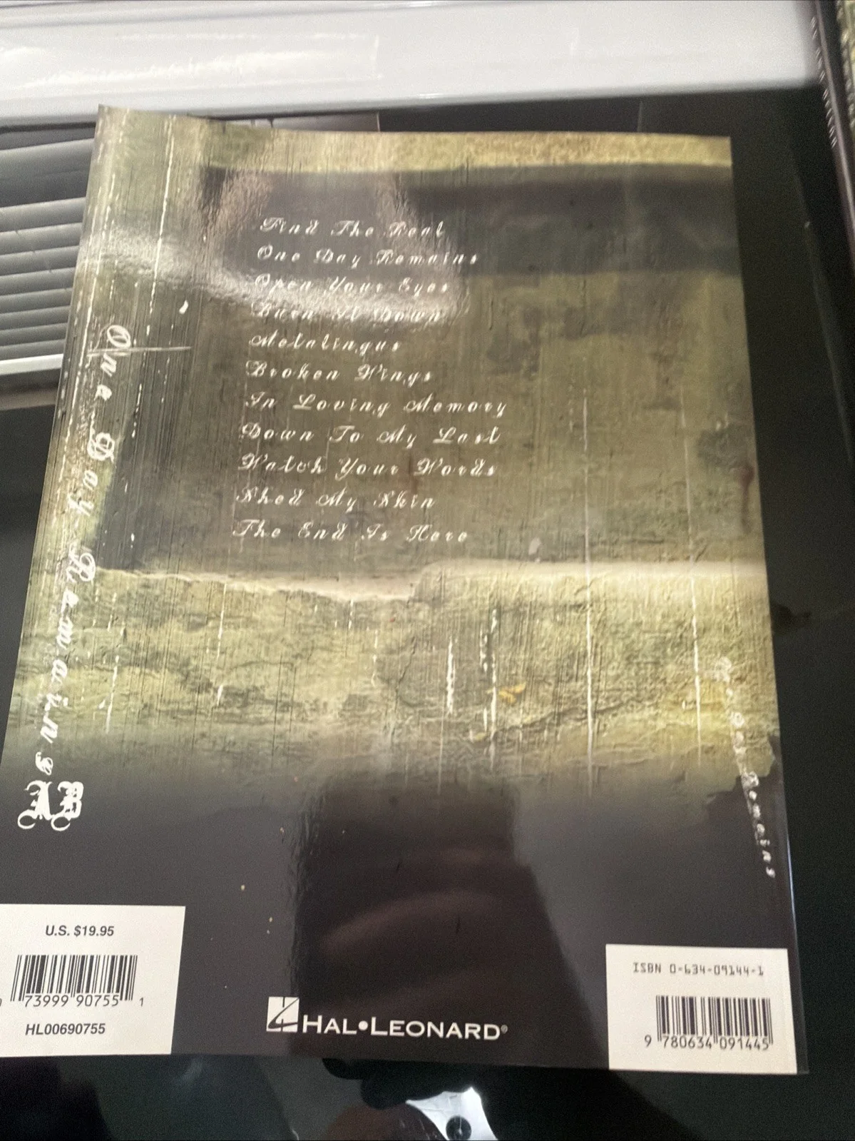 Alter Bridge Autographed Signed One Day Remains Guitar Tab *, image 2