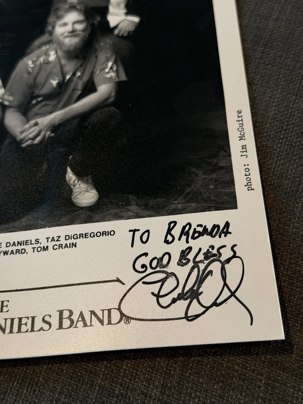 CHARLIE DANIELS Autograph SIGNED 8x10 BAND PHOTO Country Music JSA CERTIFIED, изображение 2