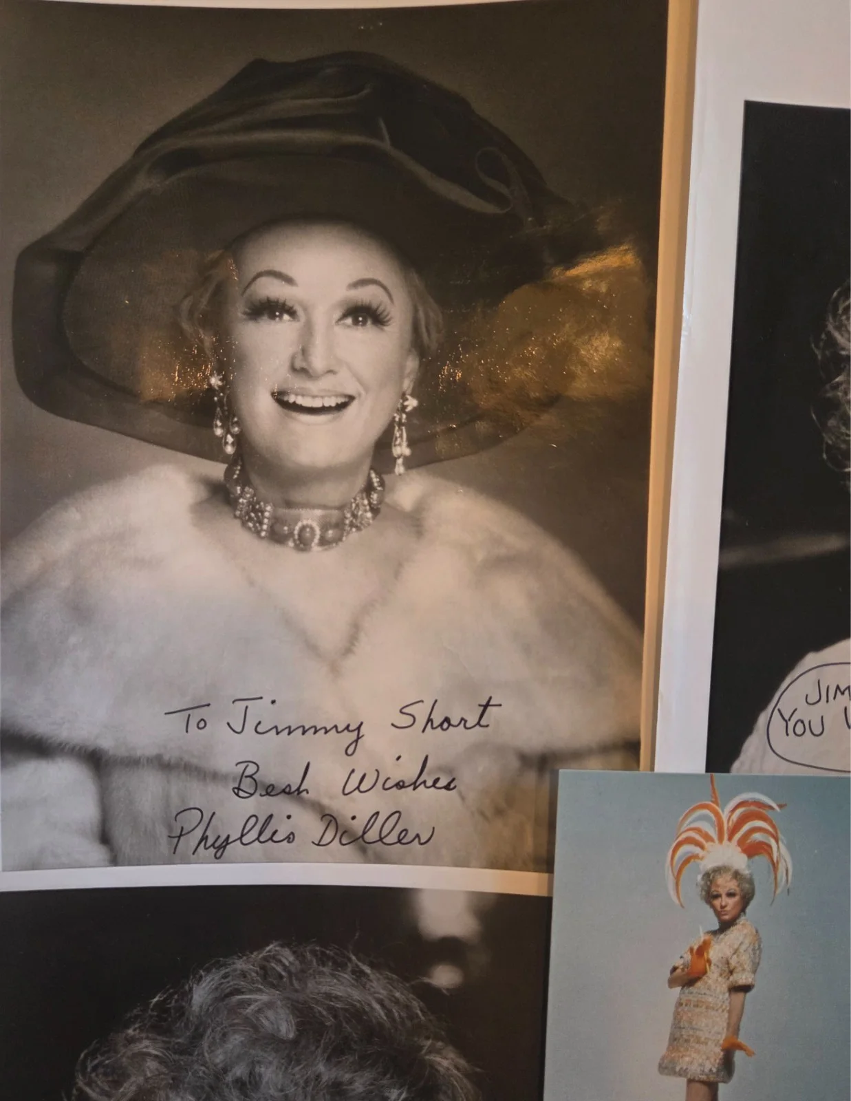 Phyllis Diller — PHYLLIS DILLER Package! (4) Autographed 8x10 Individual Pics Signed + Postcard, изображение 4
