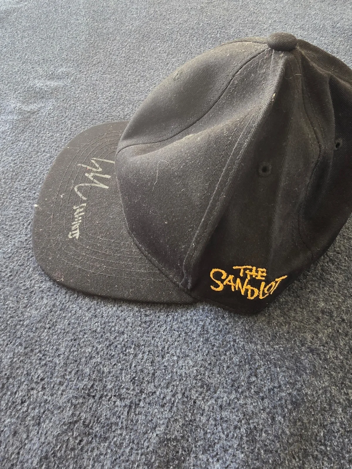 Chauncey Leopardi Squints Signed The Sandlot Hat Cap Autograph, image 2