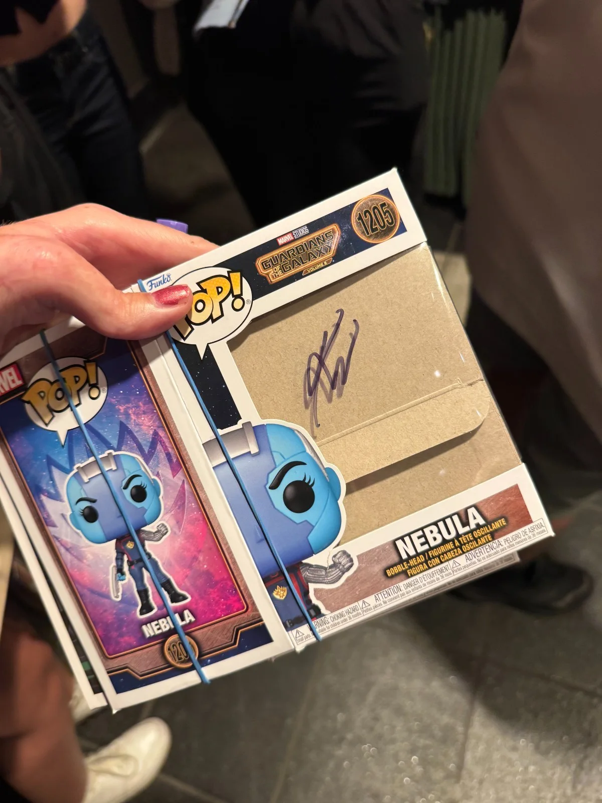 Karen Gillan Signed Nebula Funko Pop VIDEO PROOF guardians galaxy autograph, image 3
