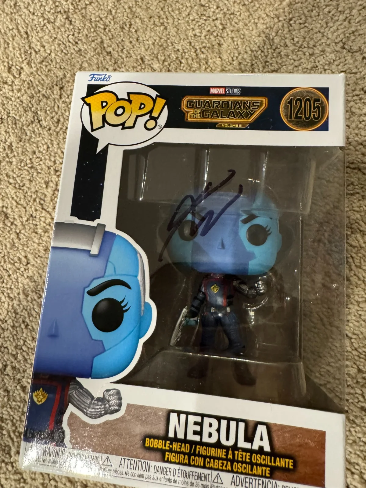 Karen Gillan Signed Nebula Funko Pop VIDEO PROOF guardians galaxy autograph, image 4