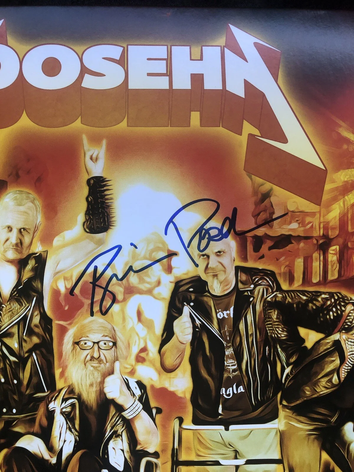 brian posehn signed Vinyl. Heavy metal album all Star band￼, изображение 2
