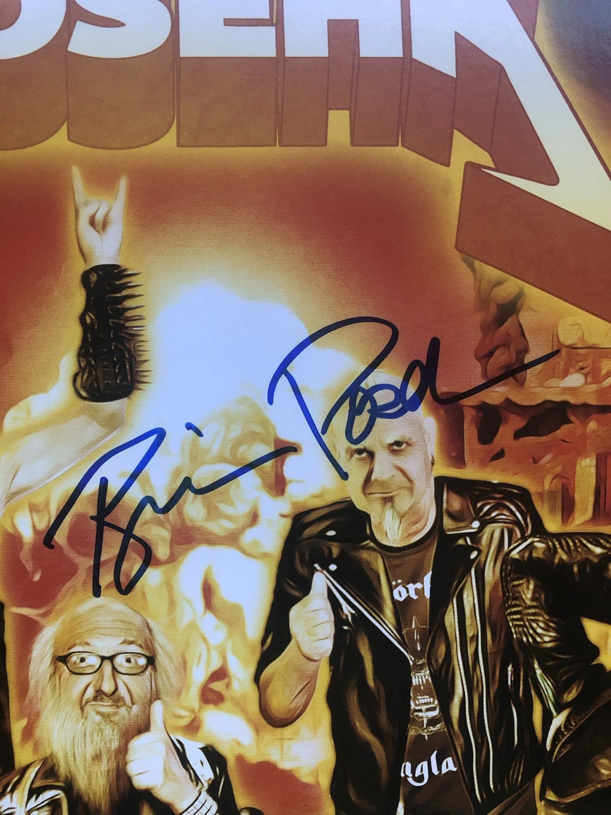 brian posehn signed Vinyl. Heavy metal album all Star band￼, изображение 3