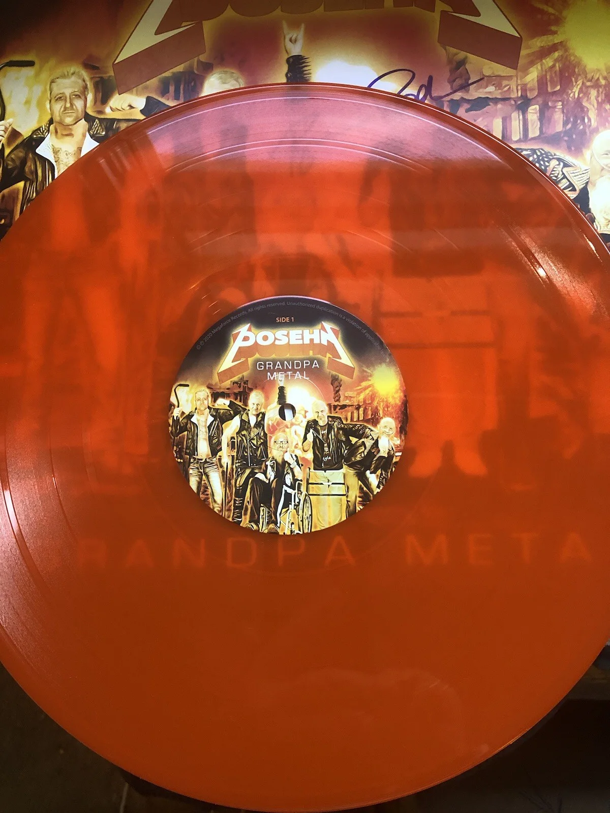 brian posehn signed Vinyl. Heavy metal album all Star band￼, изображение 5