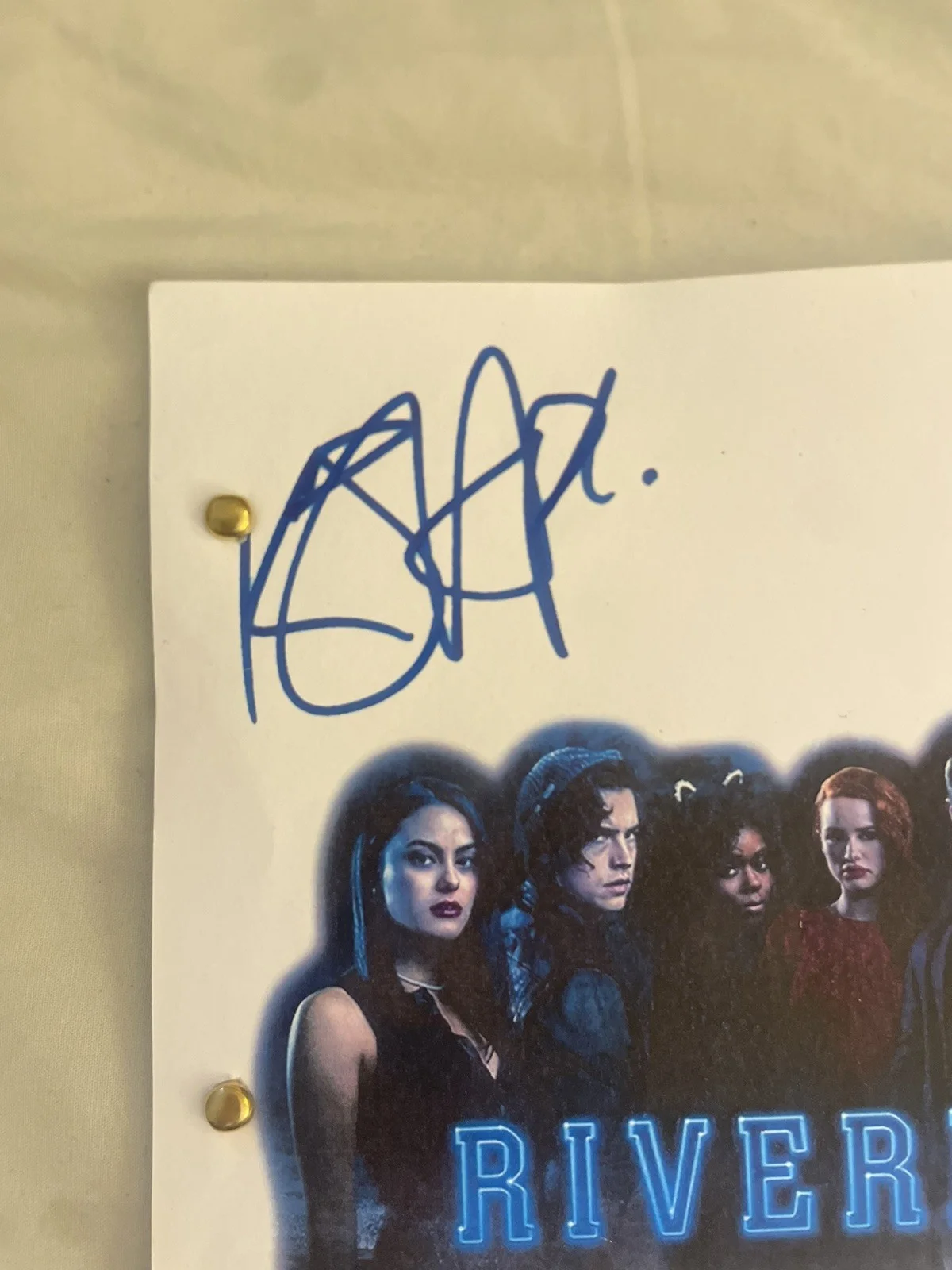 Riverdale Season 1 Signed Script PRINTED Please Read!, image 2