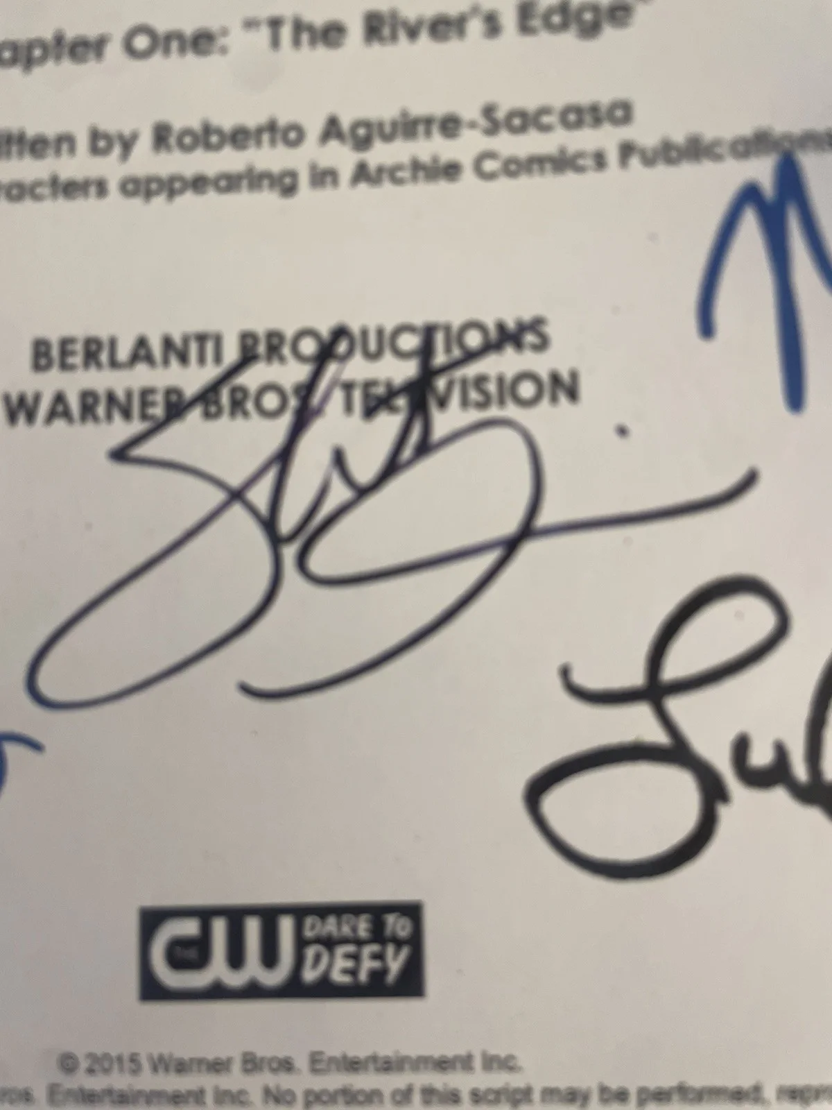 Riverdale Season 1 Signed Script PRINTED Please Read!, image 5