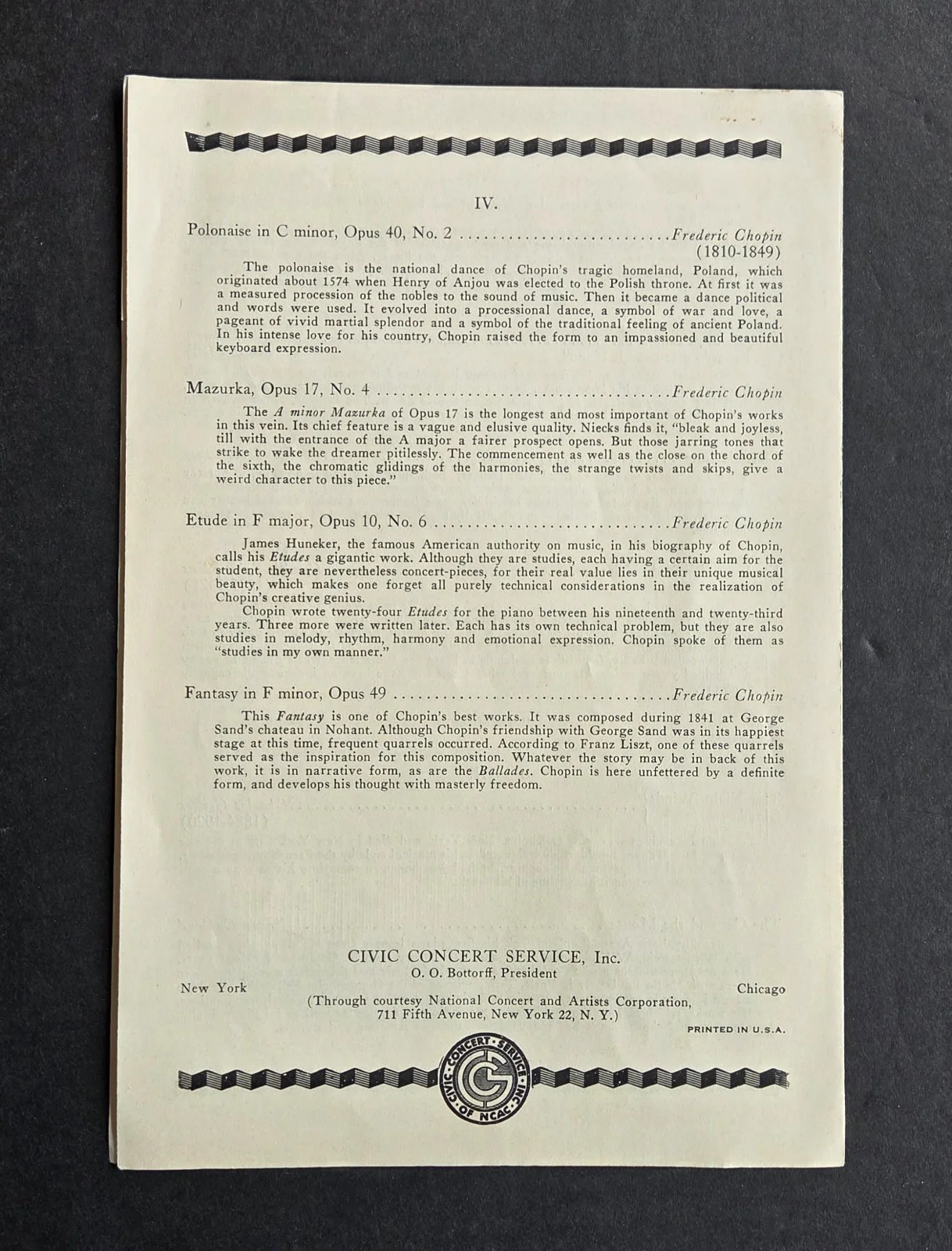 Dorothy Helen Eustis Pianist signed Civic Music Association program 1916-2001, image 4