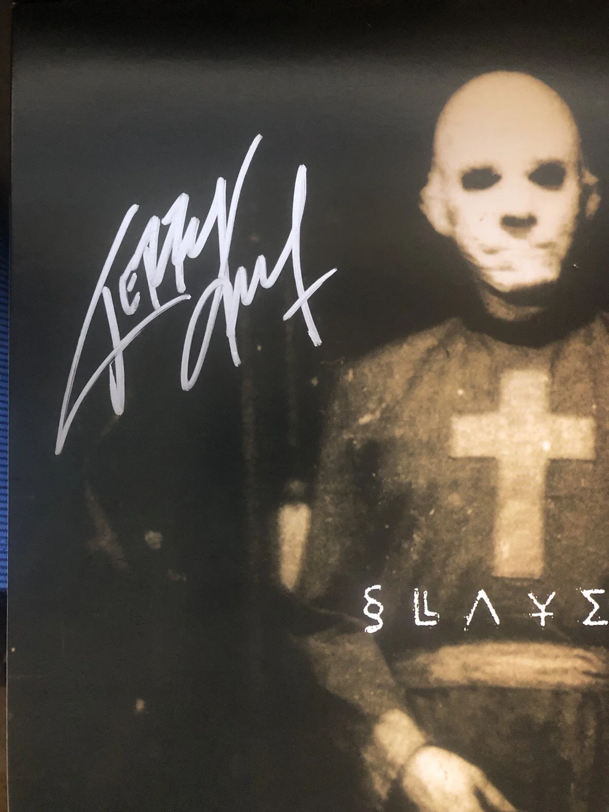 Kerry King signed Slayer Diabolus In Musica Album Vinyl, изображение 2