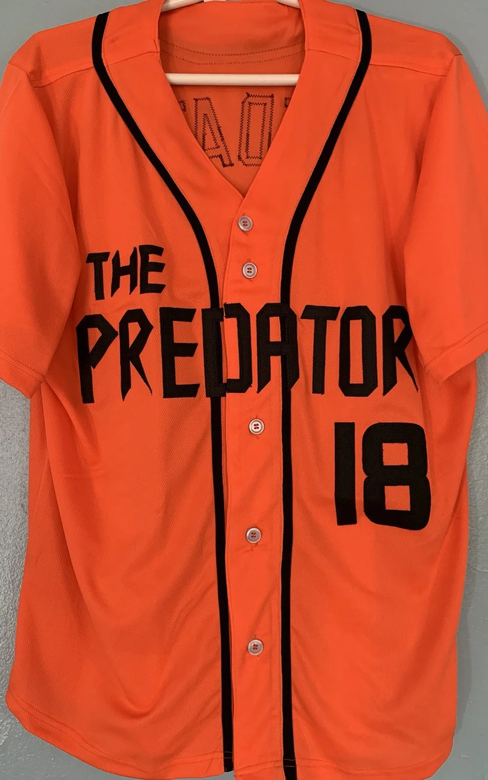 Brian Prince Jr — Brian Prince Jr Signed Autographed The Predator Jersey Orange – with JSA COA, image 2