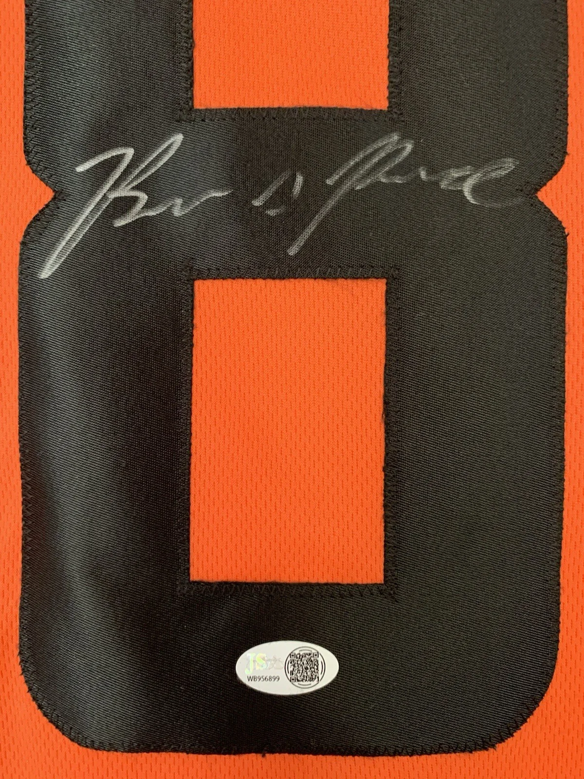 Brian Prince Jr — Brian Prince Jr Signed Autographed The Predator Jersey Orange with JSA COA, image 5