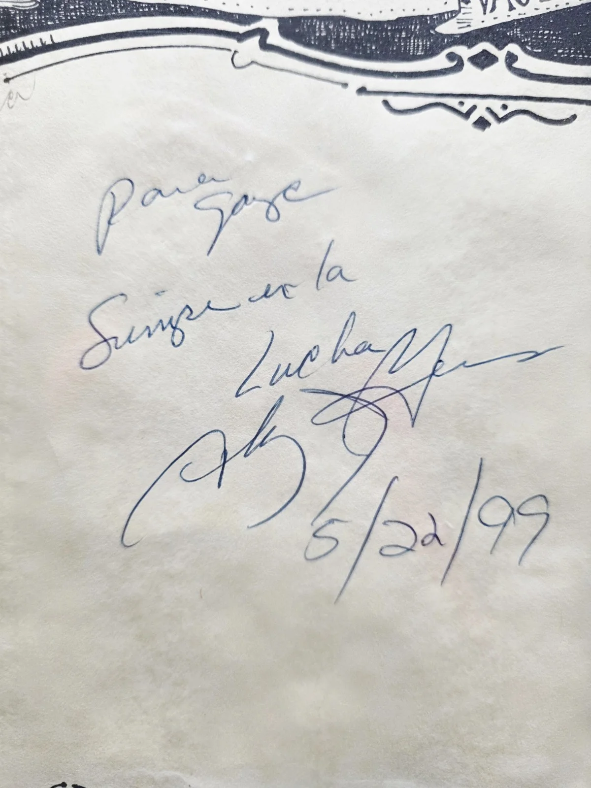 Signed La Carpa Aztlan "I Don't Speak English Only" Poster Autographed Rare, изображение 4